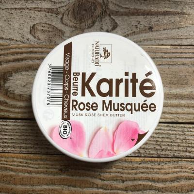 Beurre de karité à la rose musquée bio