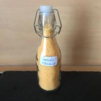 Bouteille granule s ambiance orange cannelle