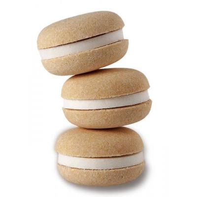 Macaron de bain effervescent