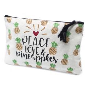 Petite pochette Zip à motif ananas