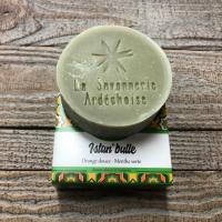 Savon artisanal ardeche orange douce menthe verte