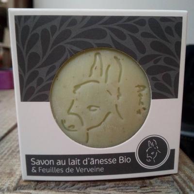 Savon au lait d'ânesse bio & Feuilles de Verveine