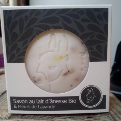 Savon au lait d'ânesse bio & Fleurs de Lavande