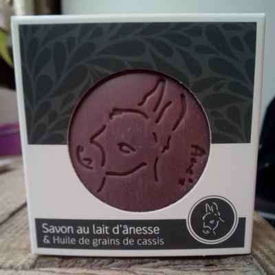 Savon au lait d'ânesse bio & Huile de grains de Cassis