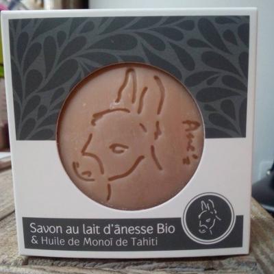 Savon au lait d'ânesse bio & Huile de Monoï de Tahiti