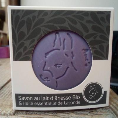 Savon au lait d'ânesse bio & Huile essentielle de Lavande