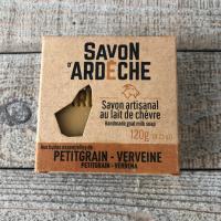 Savon au lait de chevre petitgrain verveine