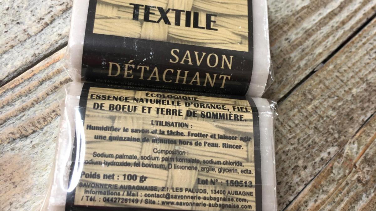 Savon de tachant textile